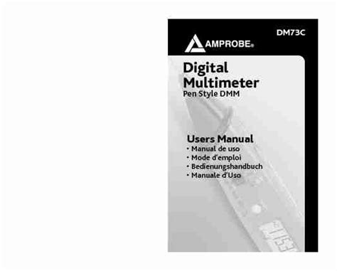 dm73c digital multimeter manual.